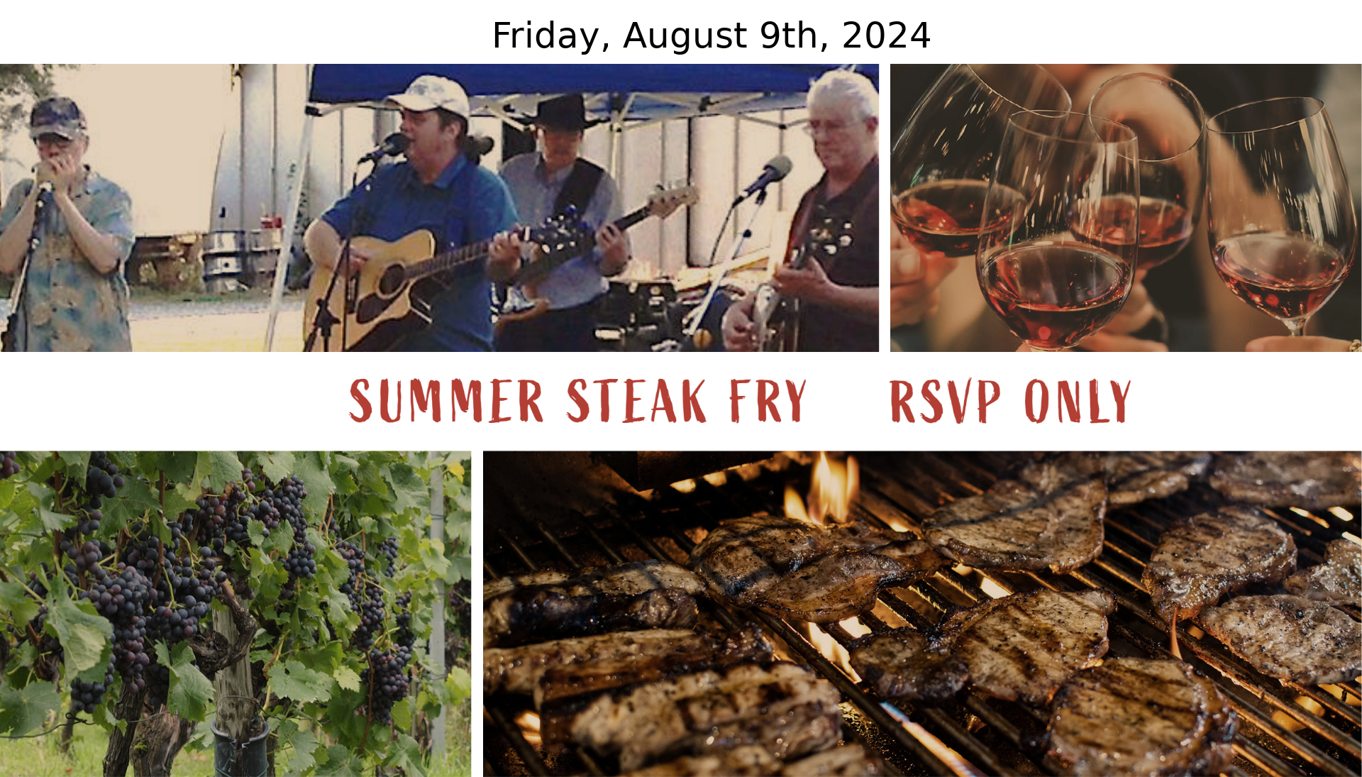 Collage image promoting the 2024 steak fry